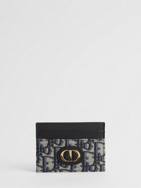 DIOR | ✨NEW✨ 30 Montaigne Freesia Card Holder in Blue Dior Oblique Jacquard